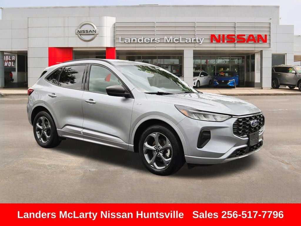2024 Ford Escape ST-Line in Silver Metallic — front three-quarter view
