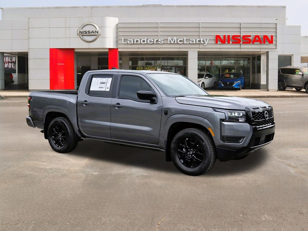 2026 Nissan Frontier SV in Gun Metallic — front three-quarter view
