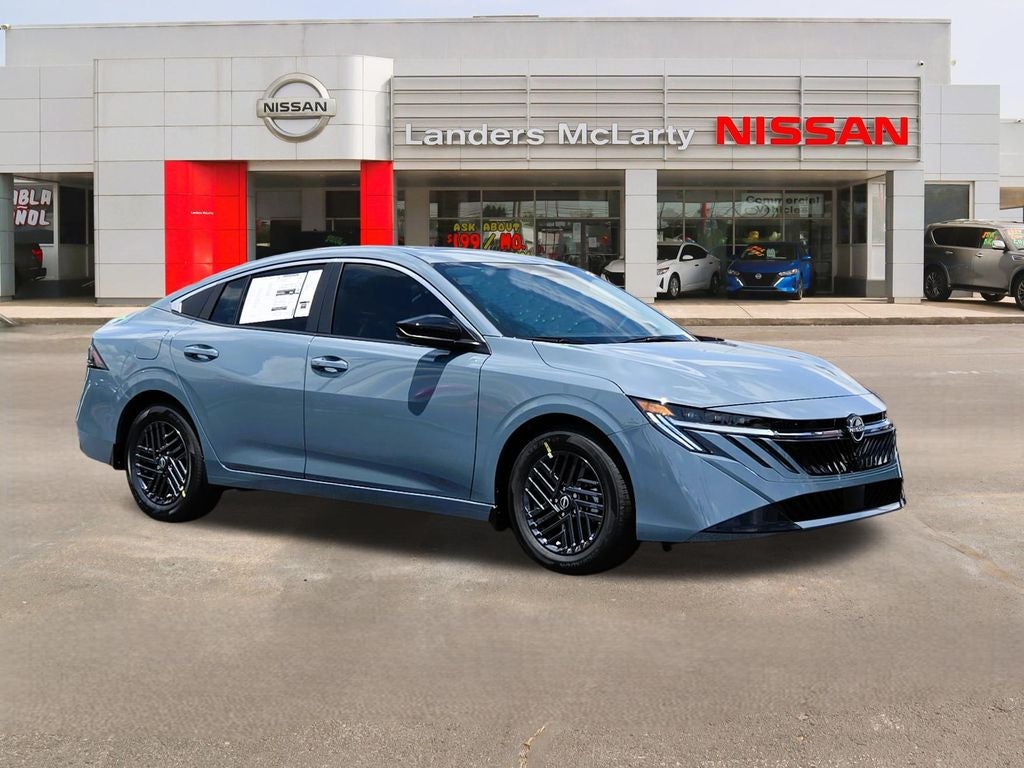 2026 Nissan Sentra SV in Atlantic Gray Metallic — front three-quarter view