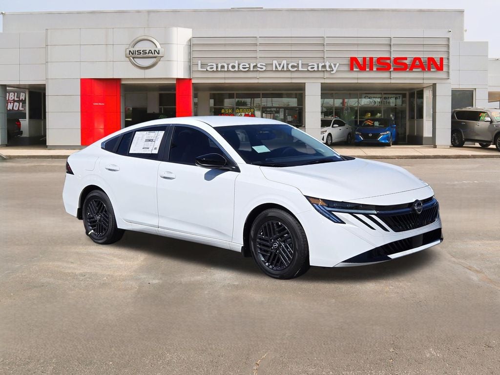 2026 Nissan Sentra SV in Fresh Powder — front three-quarter view