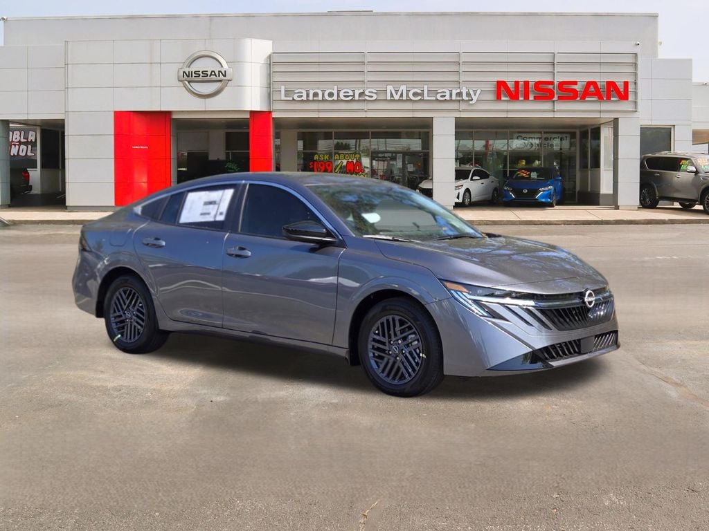 2026 Nissan Sentra SV in Gun Metallic — front three-quarter view