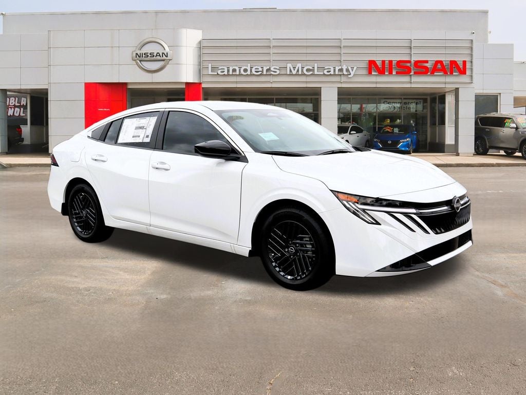 2026 Nissan Sentra SV in Fresh Powder — front three-quarter view