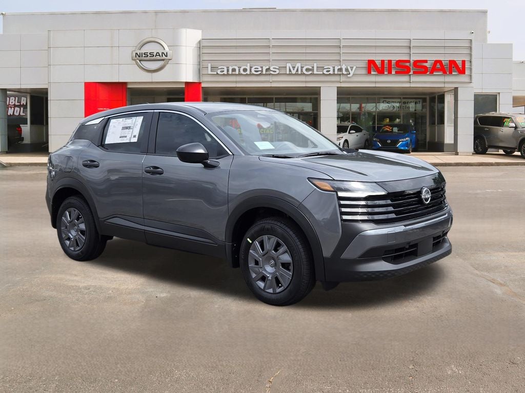 2026 Nissan Kicks S in Gun Metallic — front three-quarter view