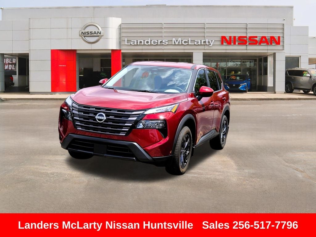2026 Nissan Rogue SV in Scarlet Ember Tintcoat — front three-quarter view
