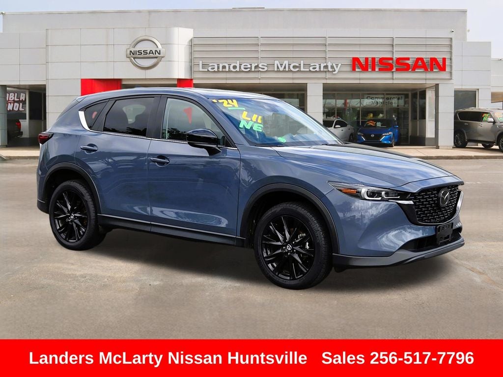 2024 Mazda Mazda CX-5 2.5 S Carbon Edition in Polymetal Gray Metallic — front three-quarter view
