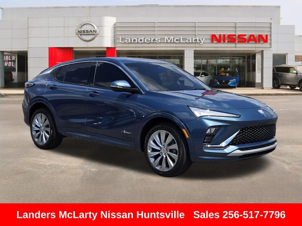 2024 Buick Envista Avenir in Ocean Blue Metallic — front three-quarter view