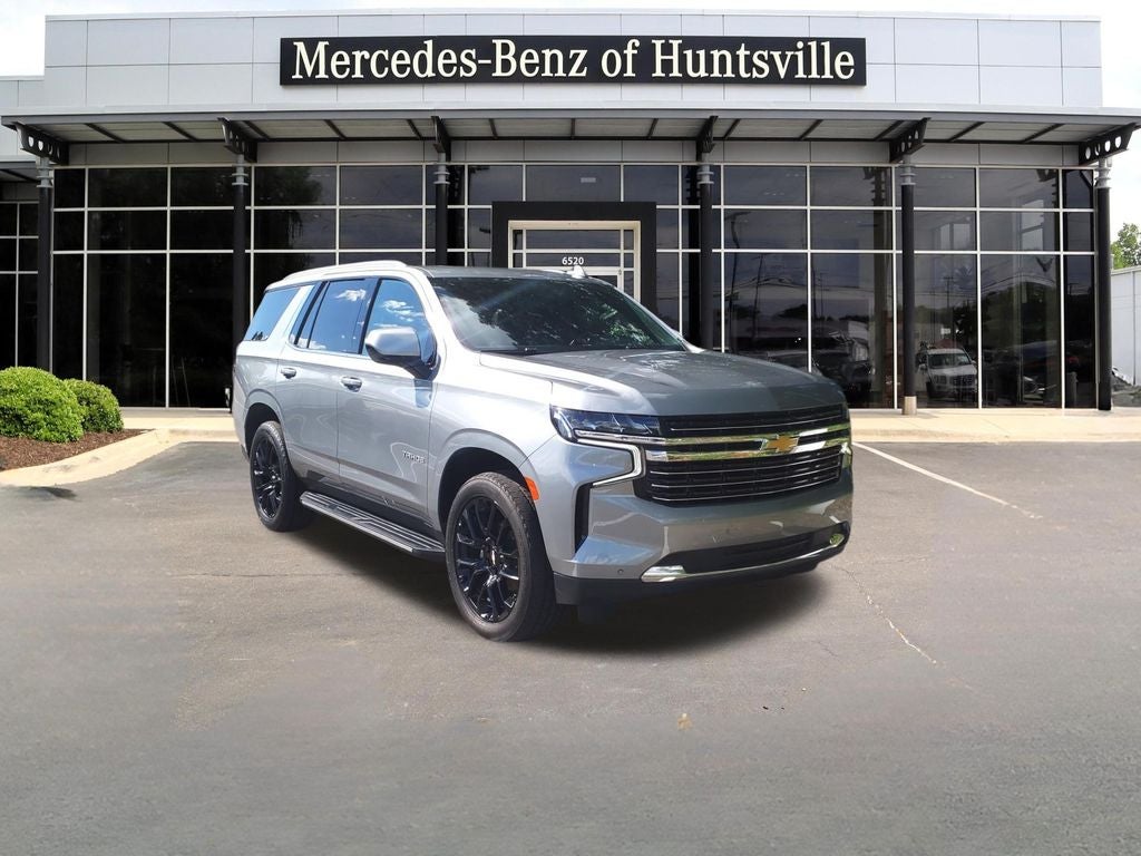 2023 Chevrolet Tahoe LT in Sterling Gray Metallic — front three-quarter view